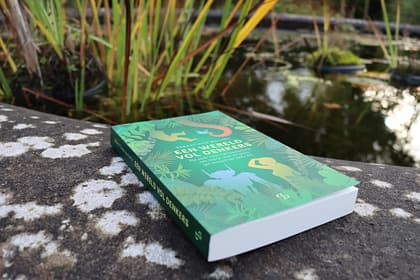 Sebastiaans book in the BSS garden